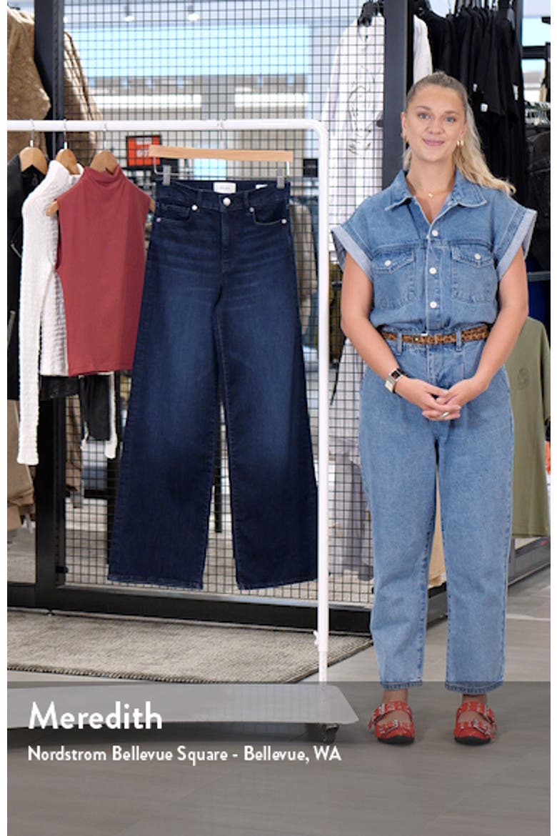 Le Slim Palazzo High Waist Wide Leg Jeans video