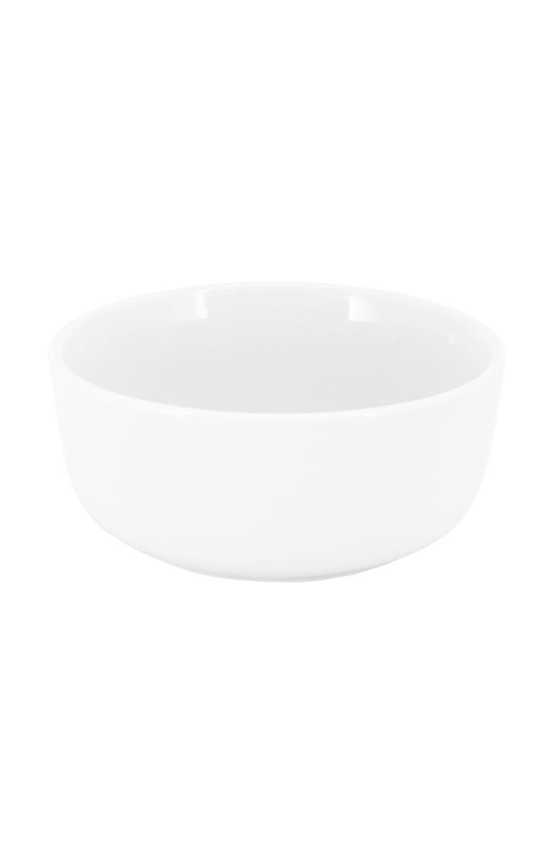 Elama Duncan 18 Piece Porcelain Dinnerware Set, Alternate, color, White