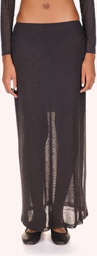 Anna Sui Rhinestone Mesh Skirt