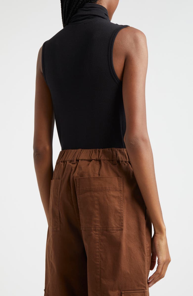 ATM Anthony Thomas Melillo Rib Sleeveless Turtleneck Top, Alternate, color,
