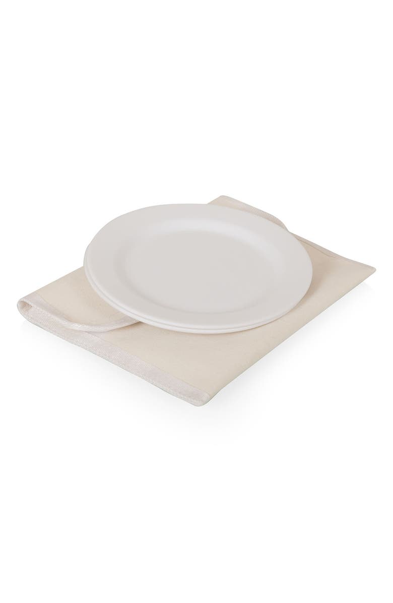 Picnic Time Promenade Minnie Beige Canvas Picnic Basket, Alternate, color, Beige