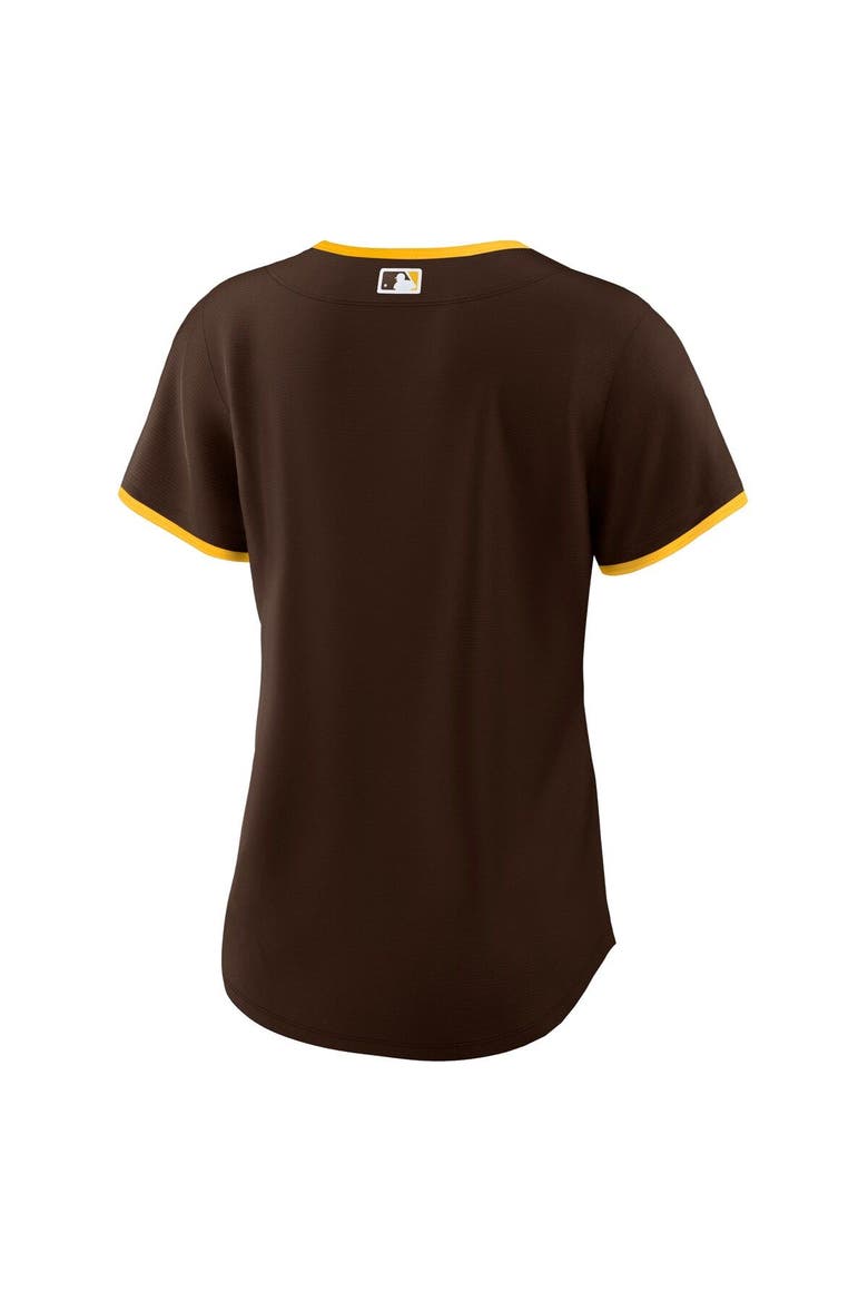 Women's Nike Brown San Diego Padres Road Replica Team Jersey, Alternate, color, Brown