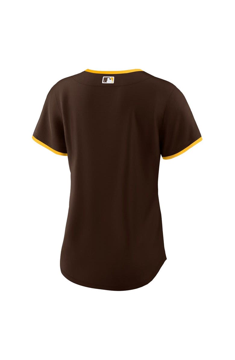 Nike Women's Nike Brown San Diego Padres Road Replica Team Jersey, Alternate, color,