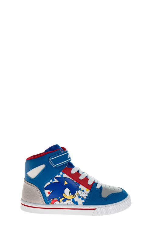 Josmo Kids' Sonic The Hedgehog High Top Sneaker In Blue
