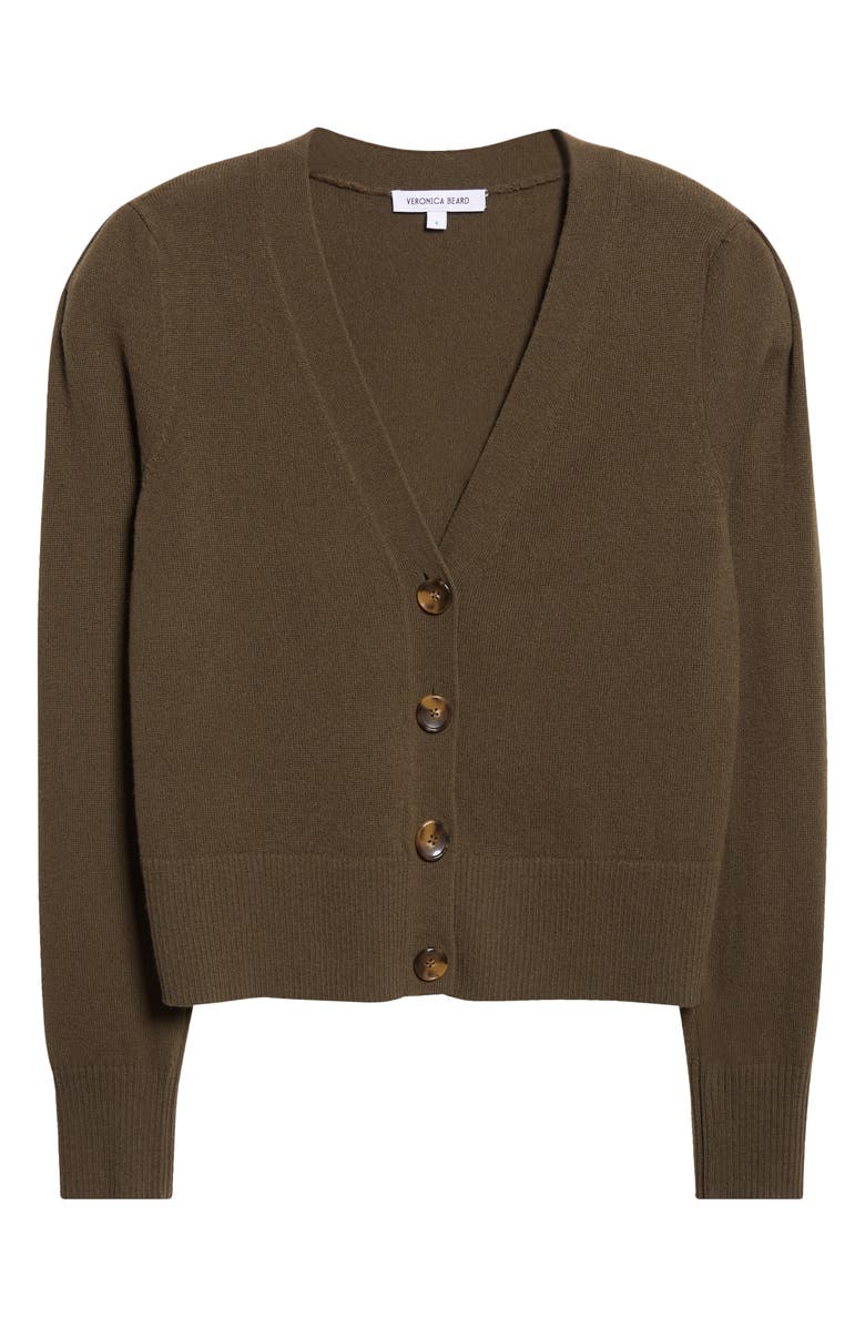 Veronica Beard Solene Cashmere Cardigan, Alternate, color, Cypress