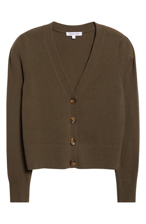 Veronica Beard Solene Cashmere Cardigan In Green