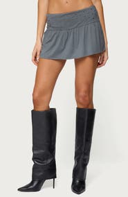 EDIKTED Klara Studded Miniskirt