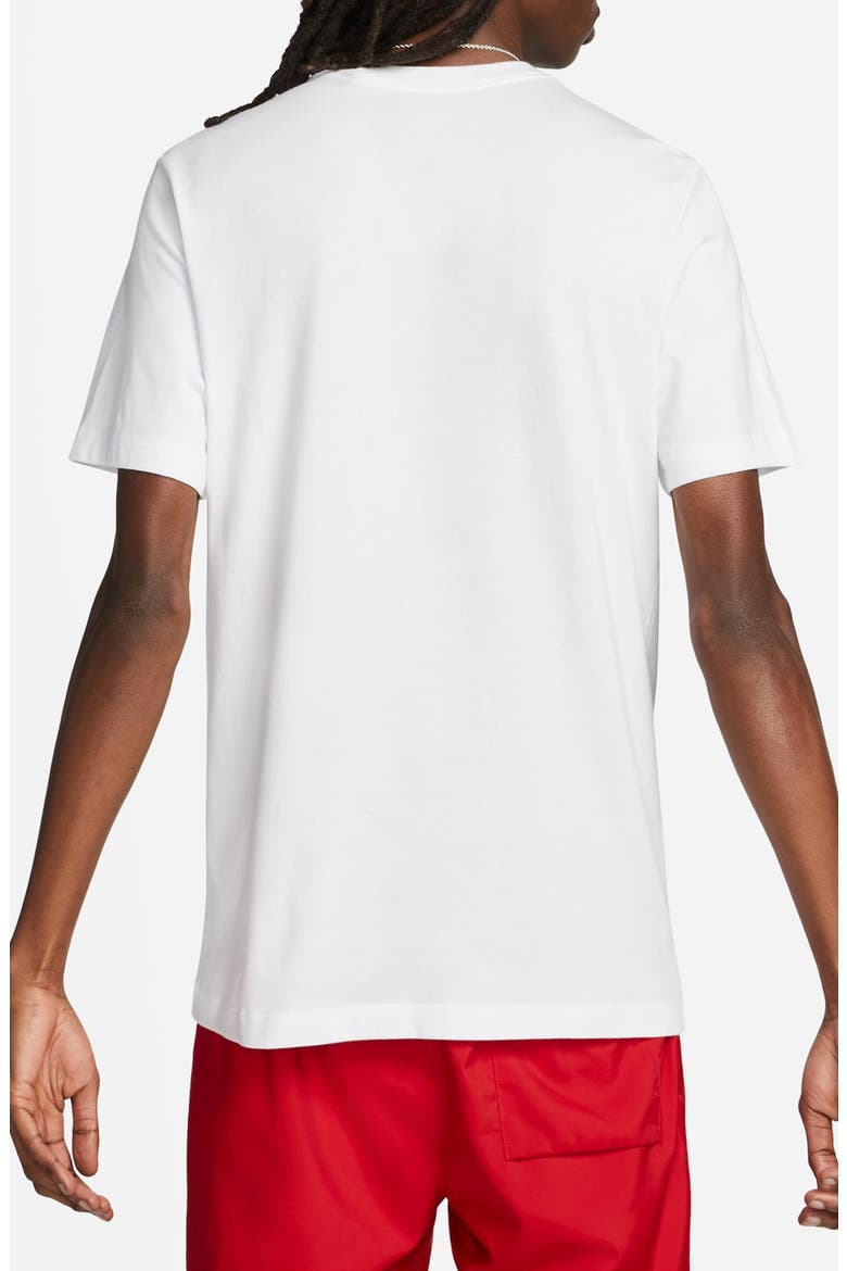 Icon Logo Cotton Graphic T-Shirt, Alternate, color, WHITE/ BLACK/ RED