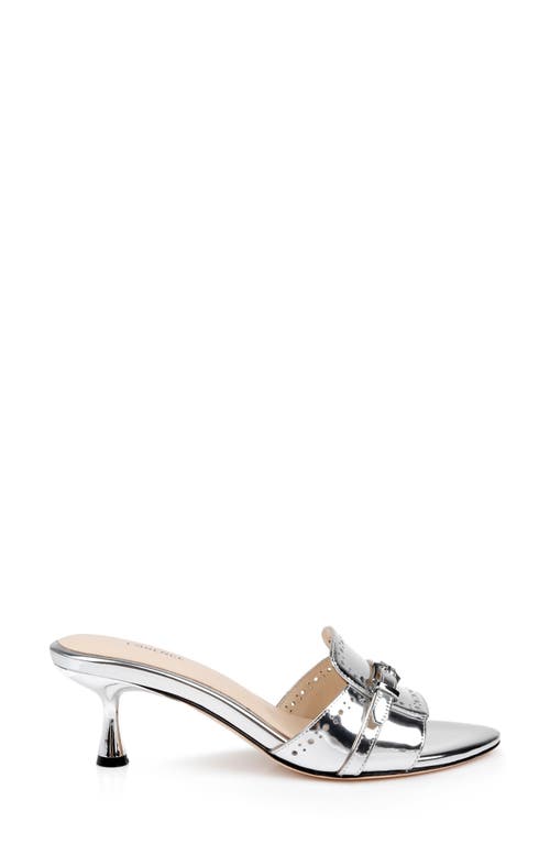L Agence L'agence Lina Slide Sandal In Silver