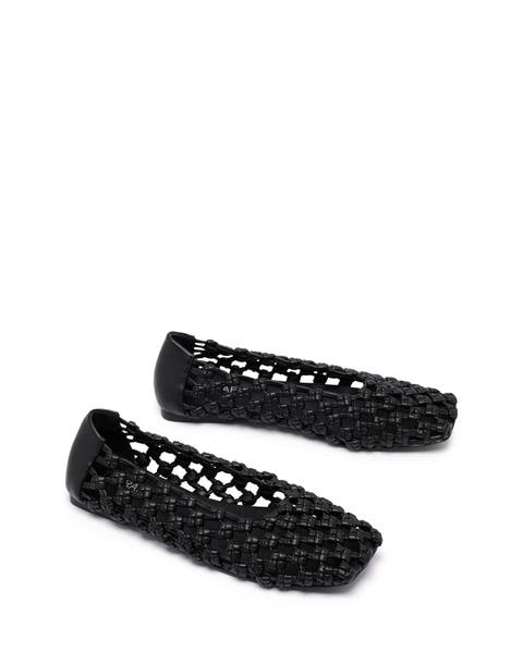 Genesis Square Toe Woven Flats