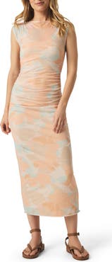 Splendid Cheyla Butterfly Print Mesh Maxi Dress