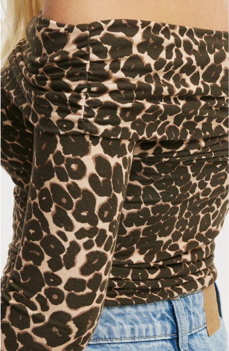 Cotton On Rhi Gathered Off The Shoulder Long Sleeve, Alternate, color, 