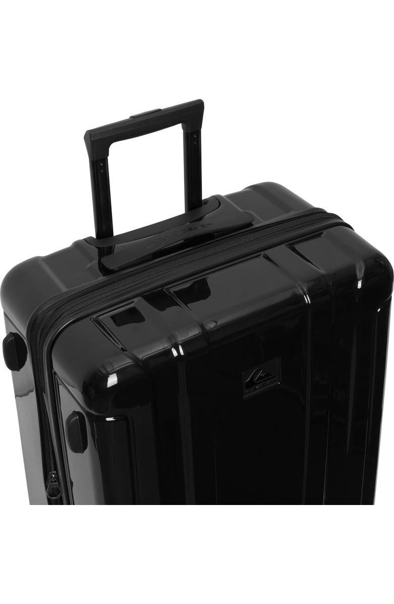 Quiksilver Malibu Suitcases PC Hardside Expandable Luggage with Spinner Wheels, 3-Piece Set, Alternate, color, Black