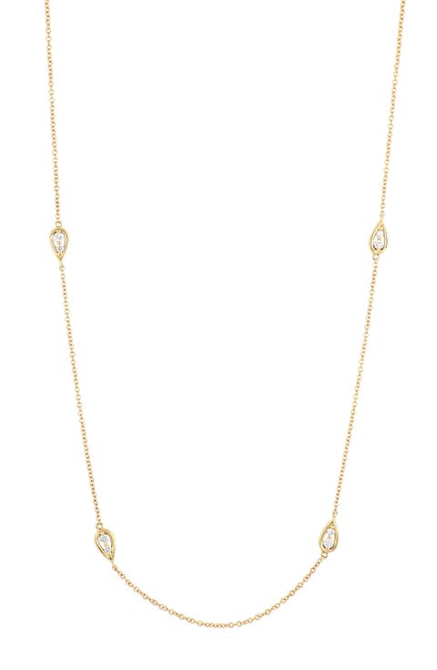 Florentine Diamond Pear Station Necklace (Nordstrom Exclusive)
