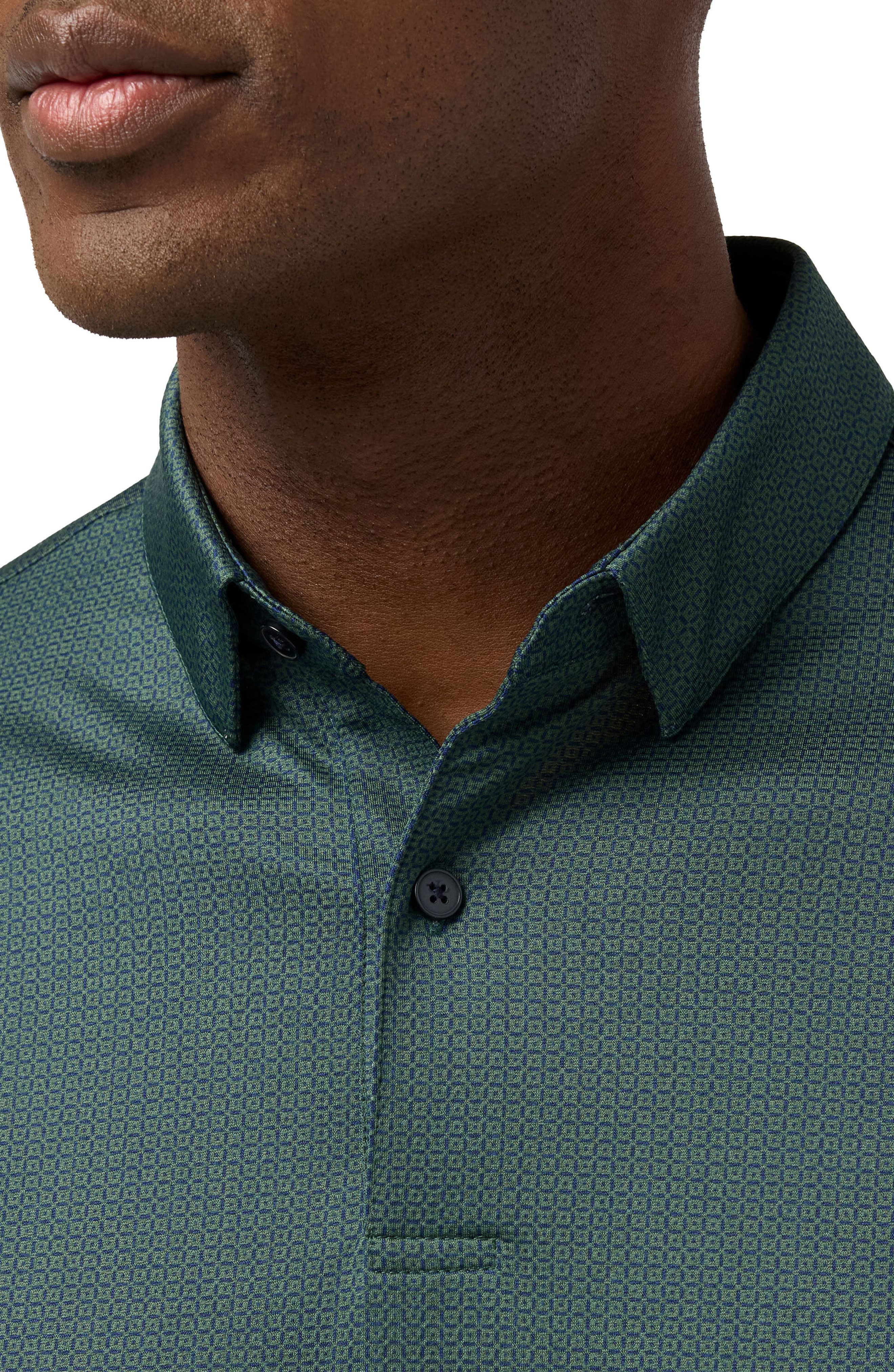 Haylard Trim Fit Pine Block Dot Polo - image 2