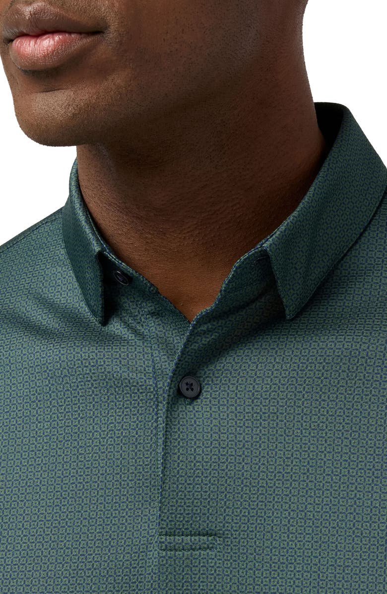 Mizzen+Main Haylard Trim Fit Pine Block Dot Polo, Alternate, color, Pine Block Dot