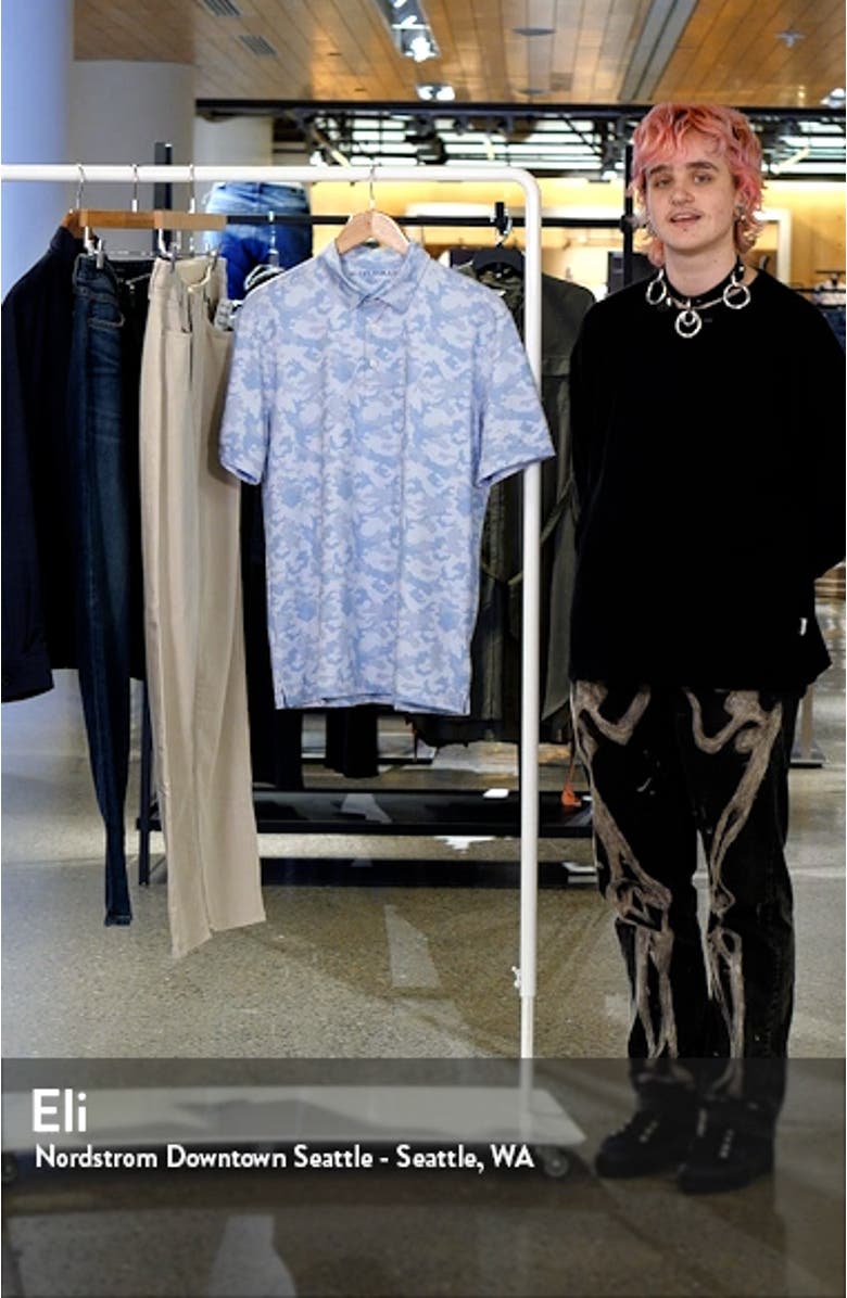 Versa Camouflage Print Performance Golf Polo, sales video thumbnail