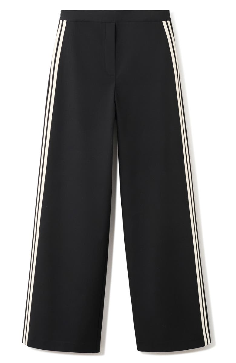 MANGO Sophie Stripe Pants, Alternate, color, Black
