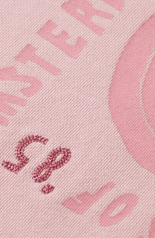 Scotch & Soda Embroidered Oversize Sweatshirt In Pink