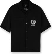 Represent Crest Embroidered Camp Shirt