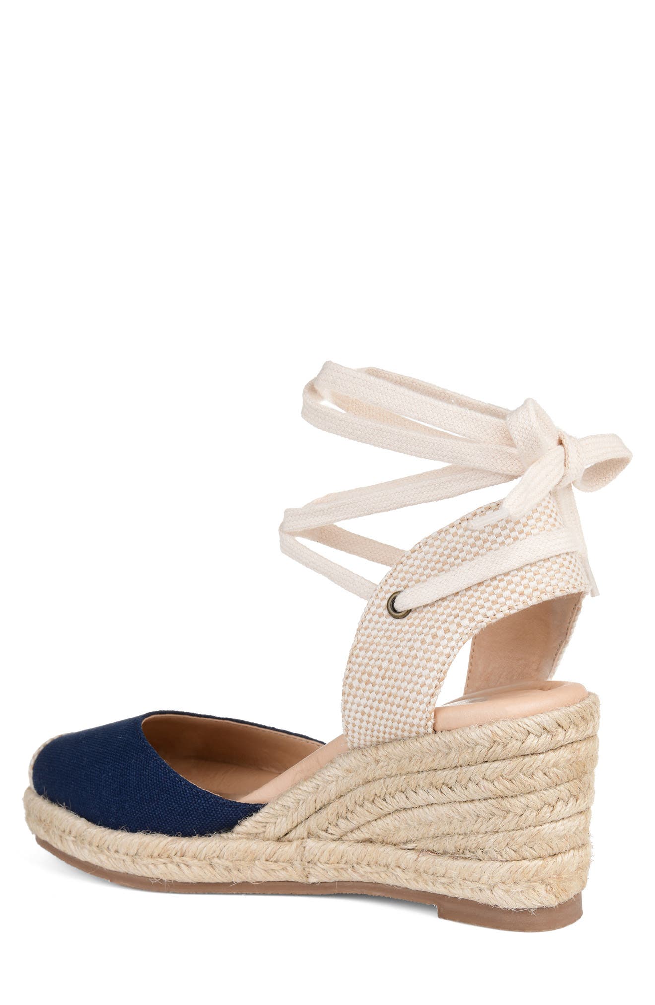 Monte Espadrille Ankle Strap Wedge Sandal, Alternate, color, BLUE