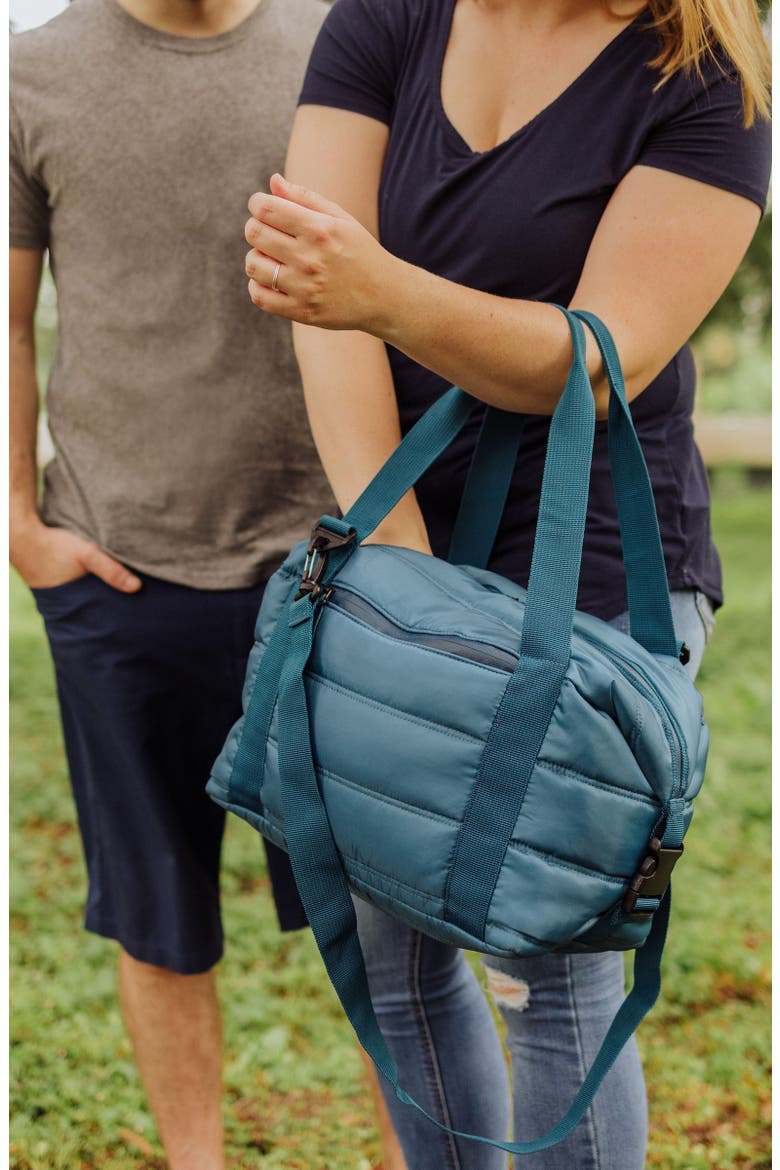 All-Day Quilted Washable Insulated Cooler Bag, Alternate, color, BERYL BLUE
