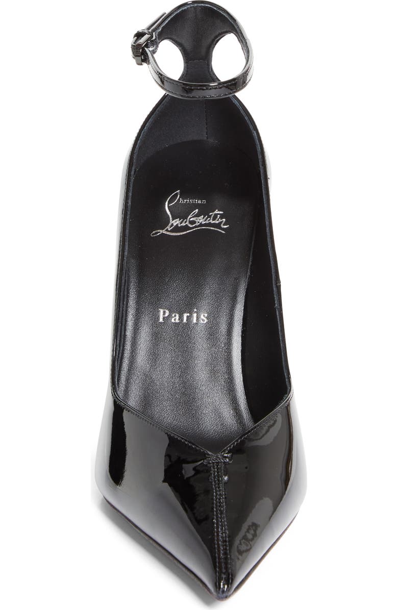 Christian Louboutin Miss Z Erozee Ankle Strap Pump, Alternate, color, Black/ Black