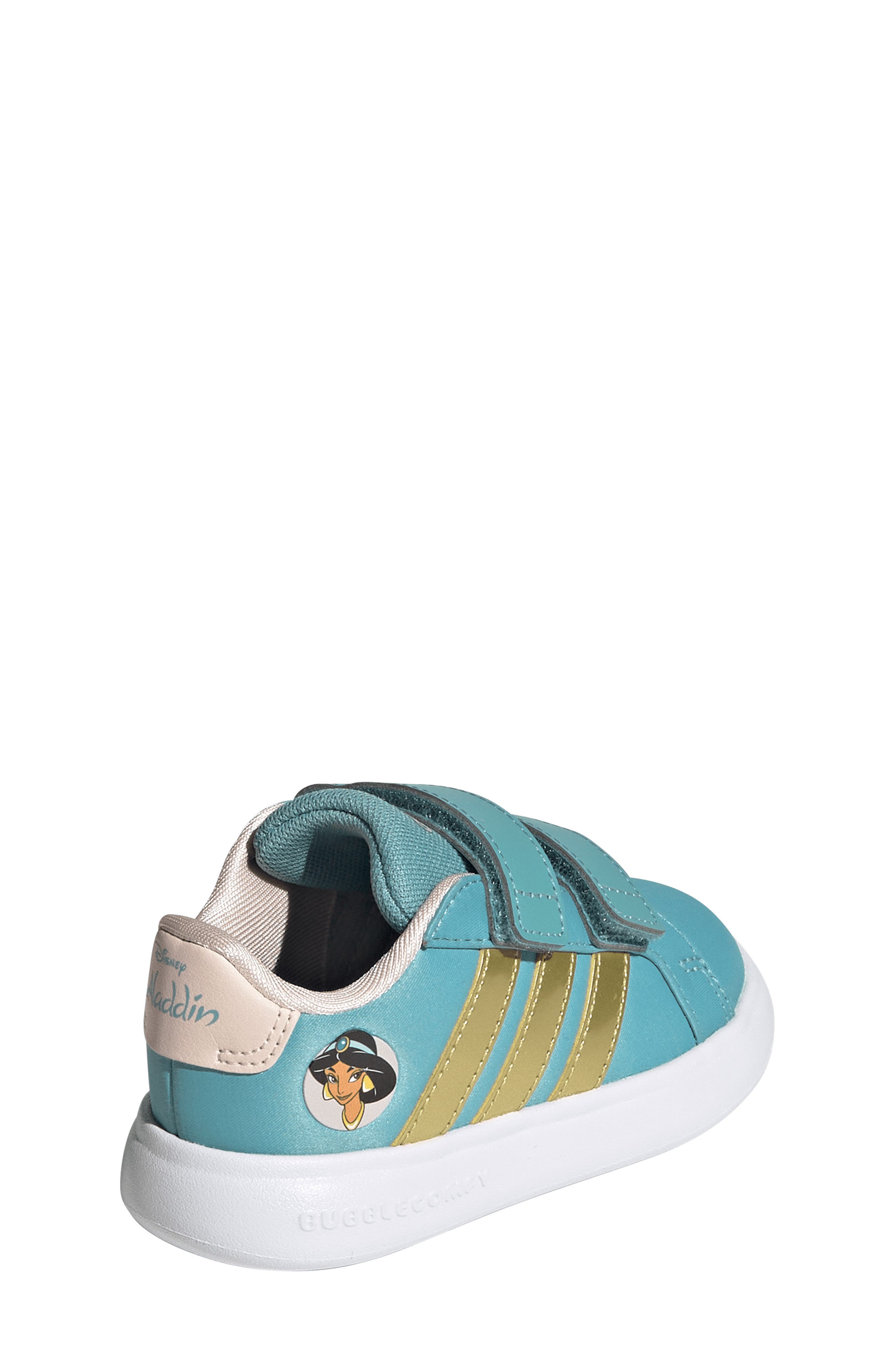 adidas Kids' Grand Court Sneaker, Alternate, color, Mint/ Gold/ Wonder Quartz
