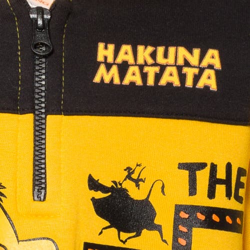 Disney Half Zip Hoodie In Yellow