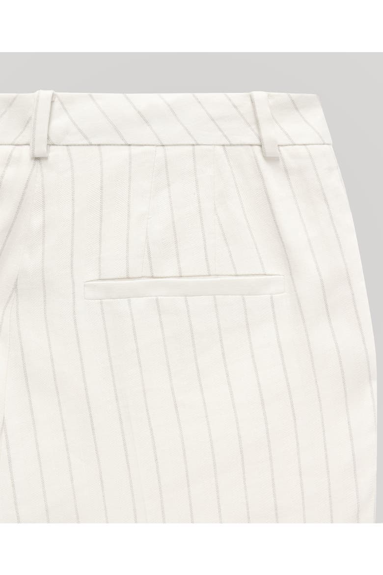 Corine Linen Pinstripe Trousers, Alternate, color, Taupe Pin Stripe
