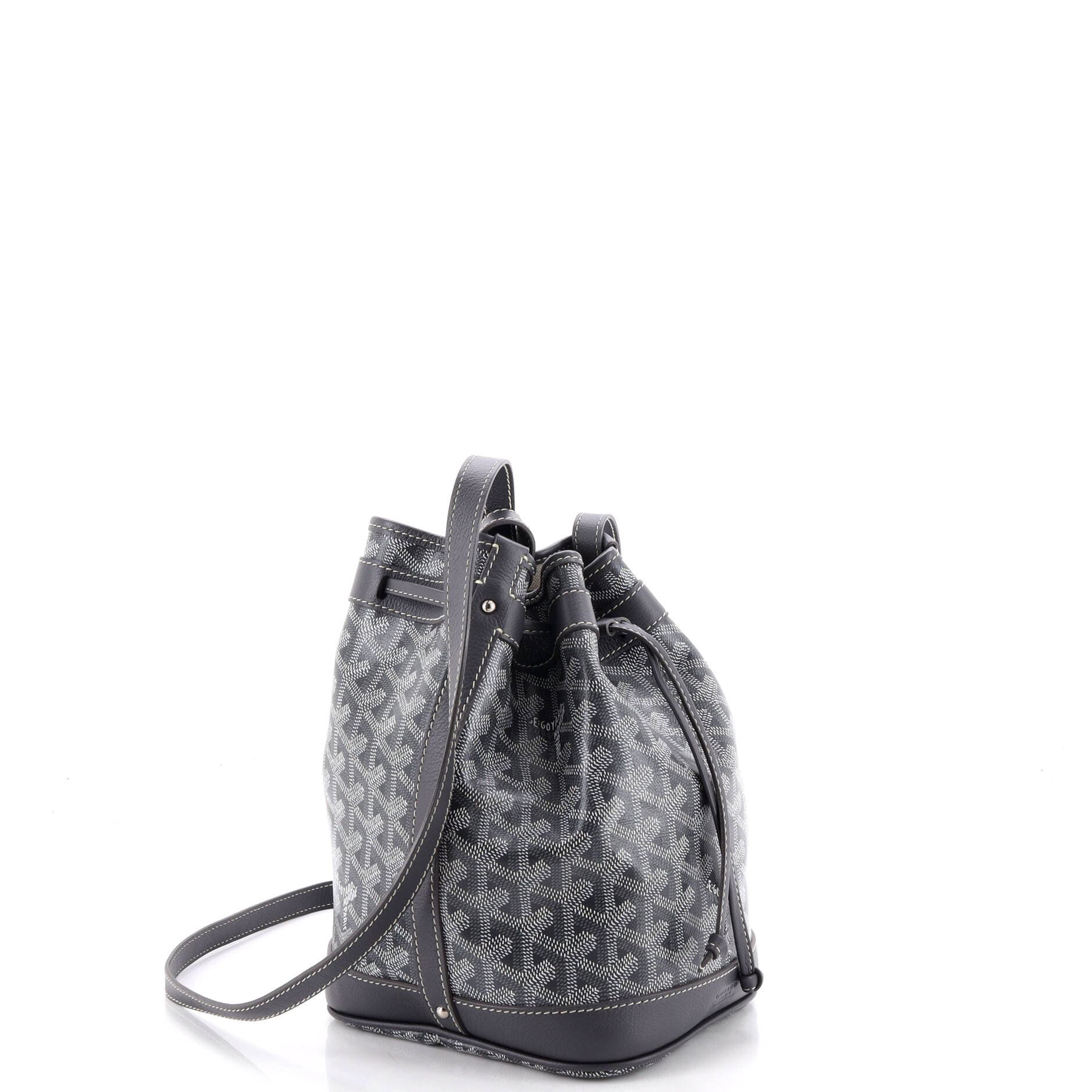 Petit Flot Bucket Bag Coated Canvas PM, Alternate, color, Grey