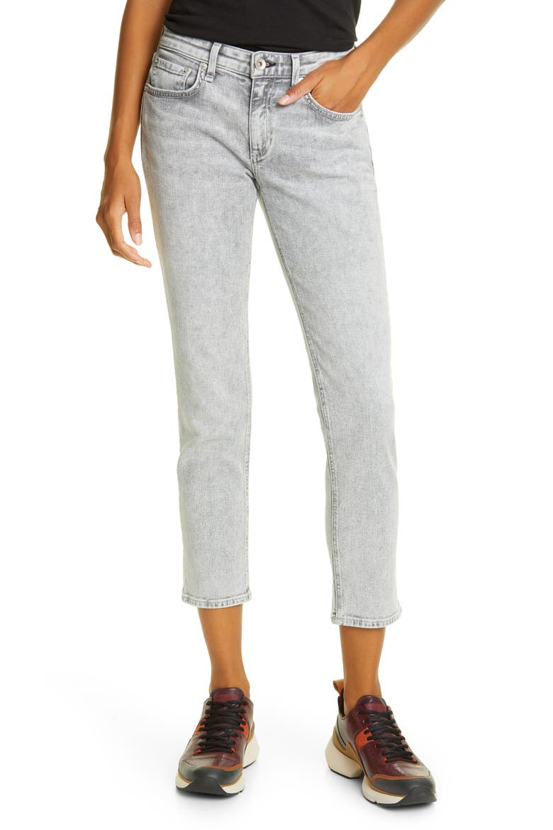Dre Crop Slim Boyfriend Jeans, Main, color, ACID