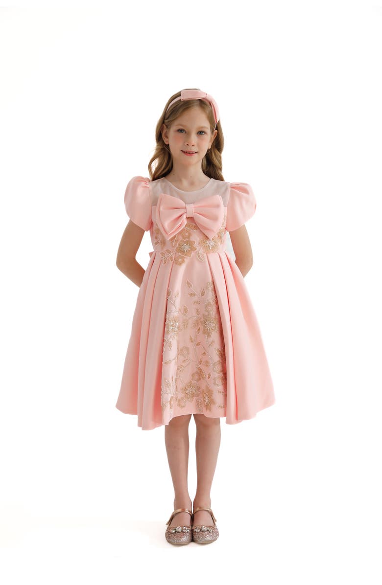Tulleen Leona Dress, Main, color, Blush