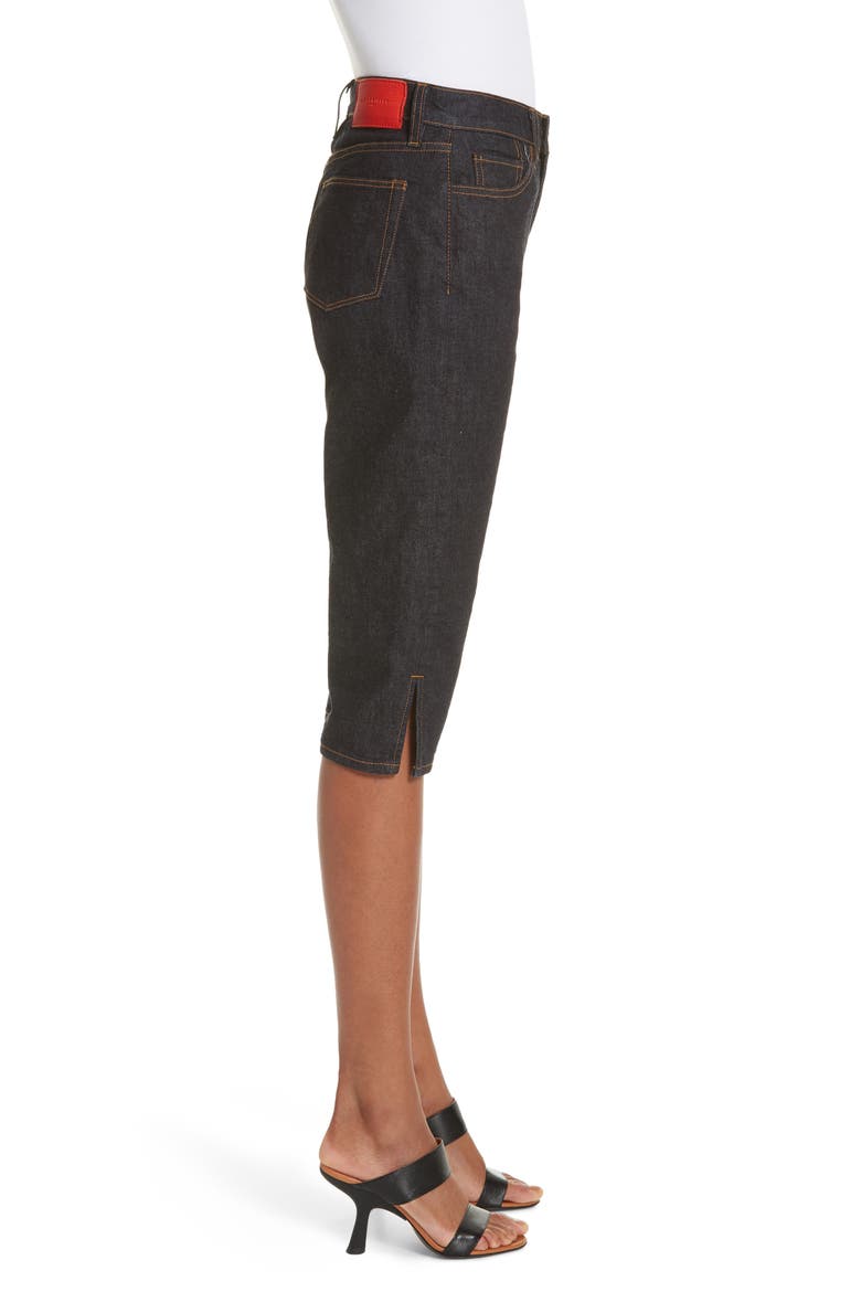 x Paramount Grease Denim Capri Pants (Nordstrom Exclusive), Alternate, color, DARK WASH