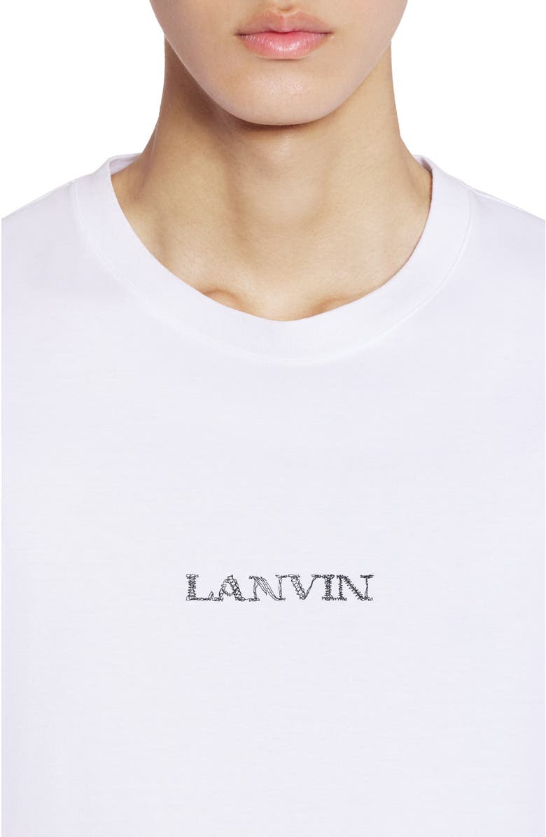 Lanvin Unisex Lanvin Logo T-Shirt, Alternate, color, Optic White