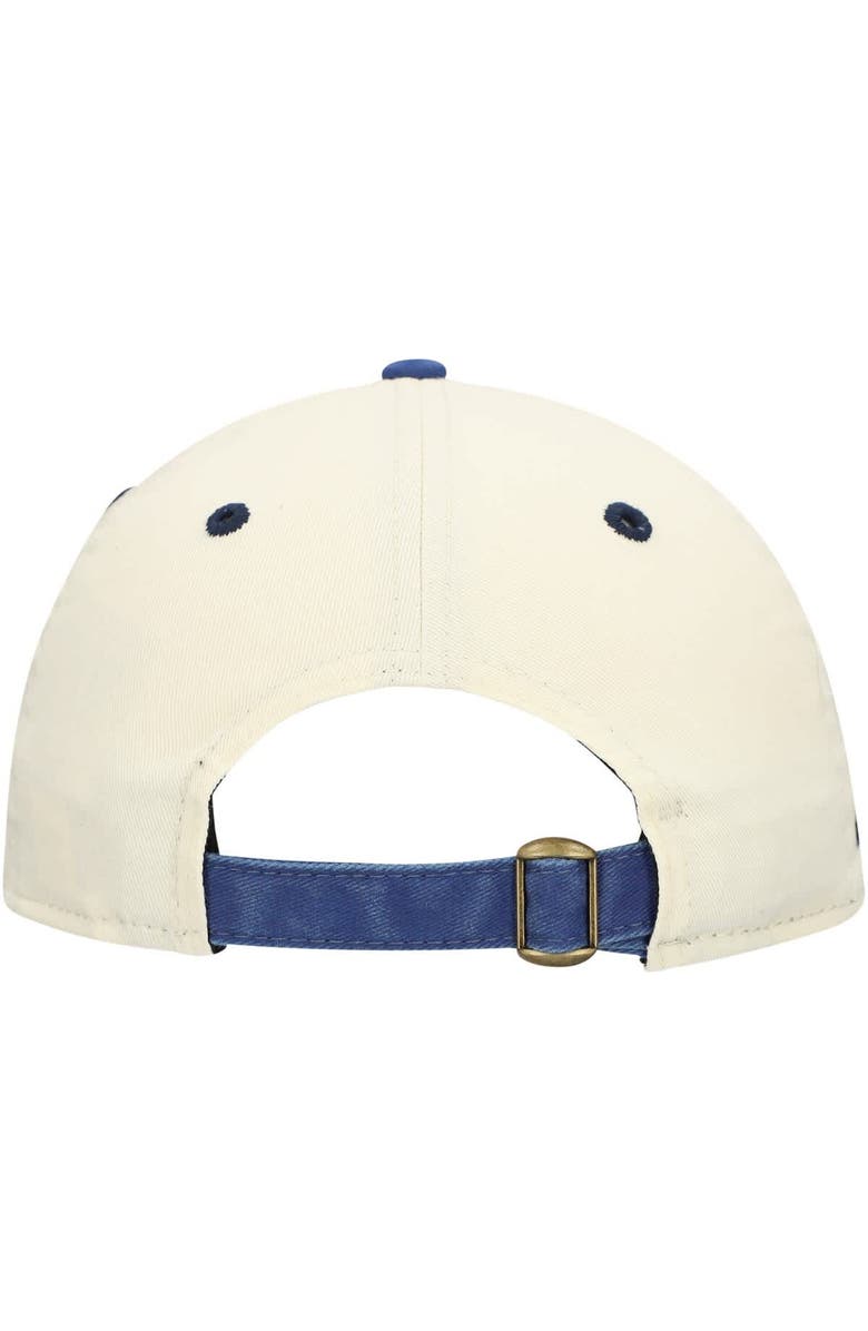 New Era Men's New Era Cream/Navy Dallas Cowboys Classic Sidescript 9TWENTY Adjustable Hat, Alternate, color,