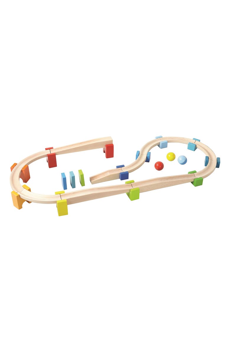 HABA My First Ball Track - 30-Piece Large Basic Pack Construction Set, Main, color, 