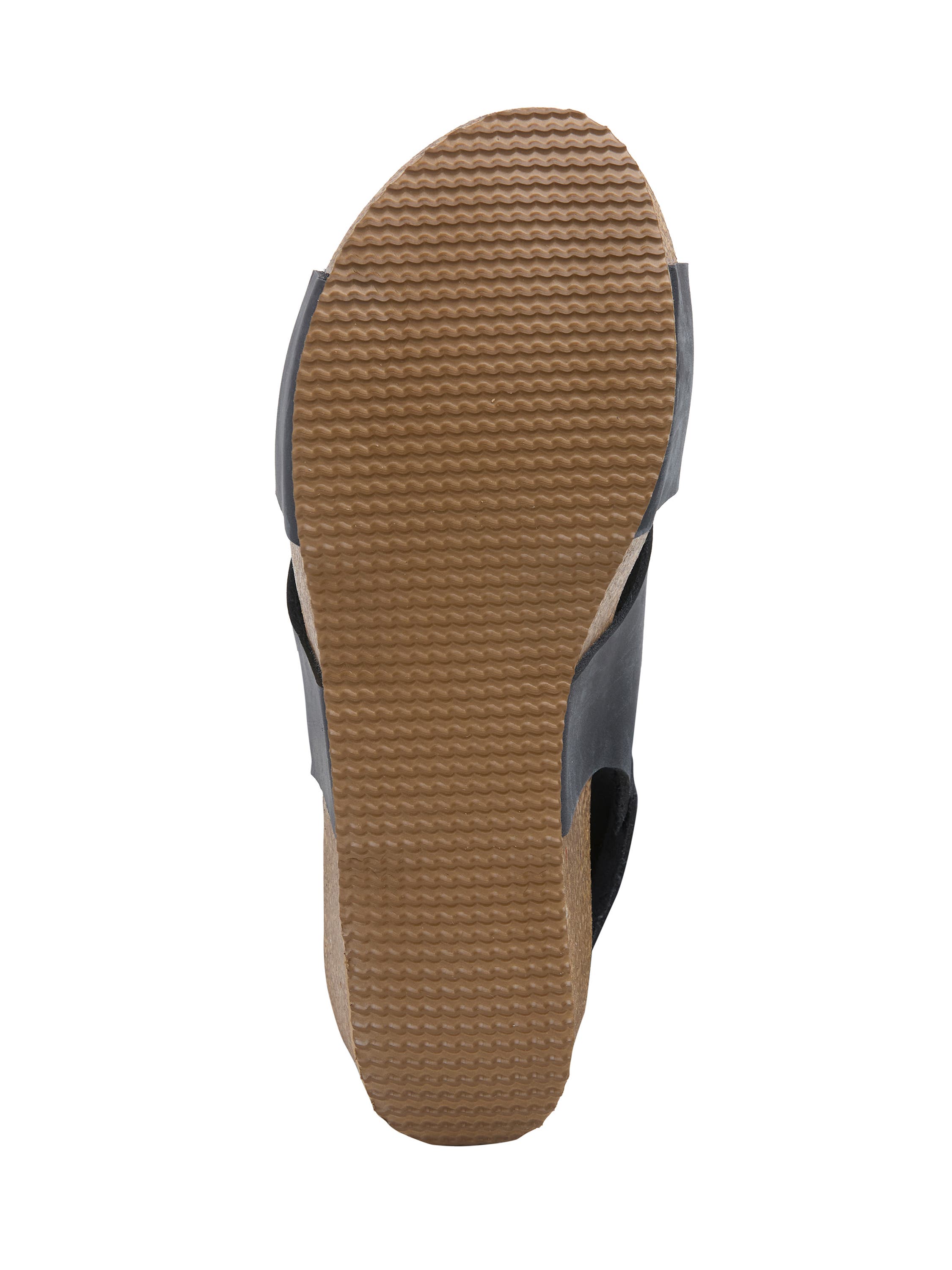 Celtic & Co. Crossover Detail Wedge Sandal, Alternate, color, Dark Navy