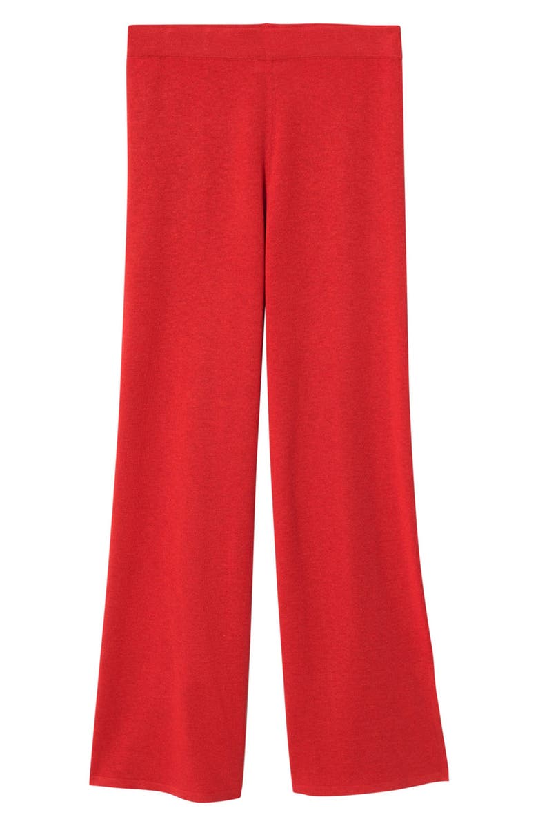 MANGO Slit Hem Knit Pants, Alternate, color,