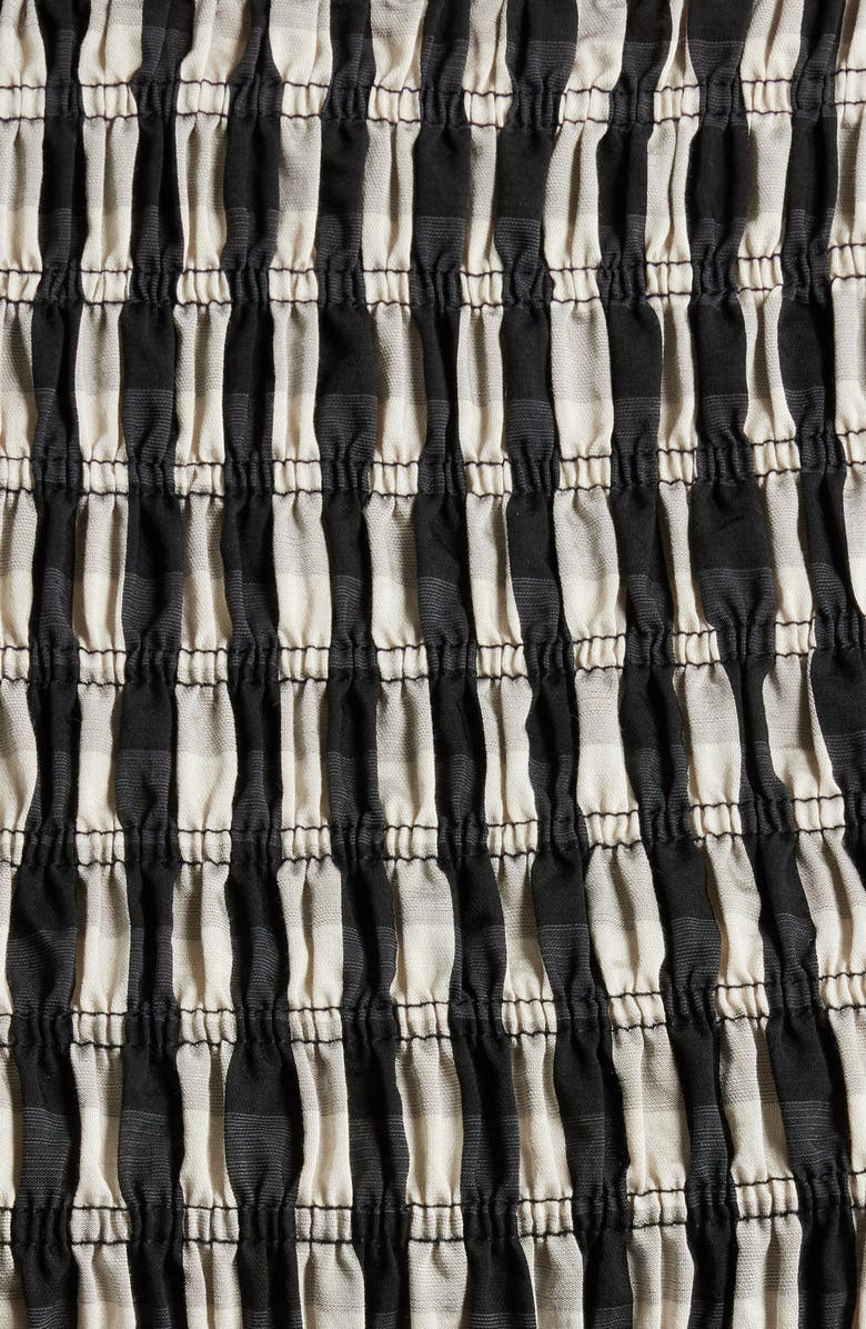 Lucy Paris Ellen Gingham Minidress, Alternate, color, Black