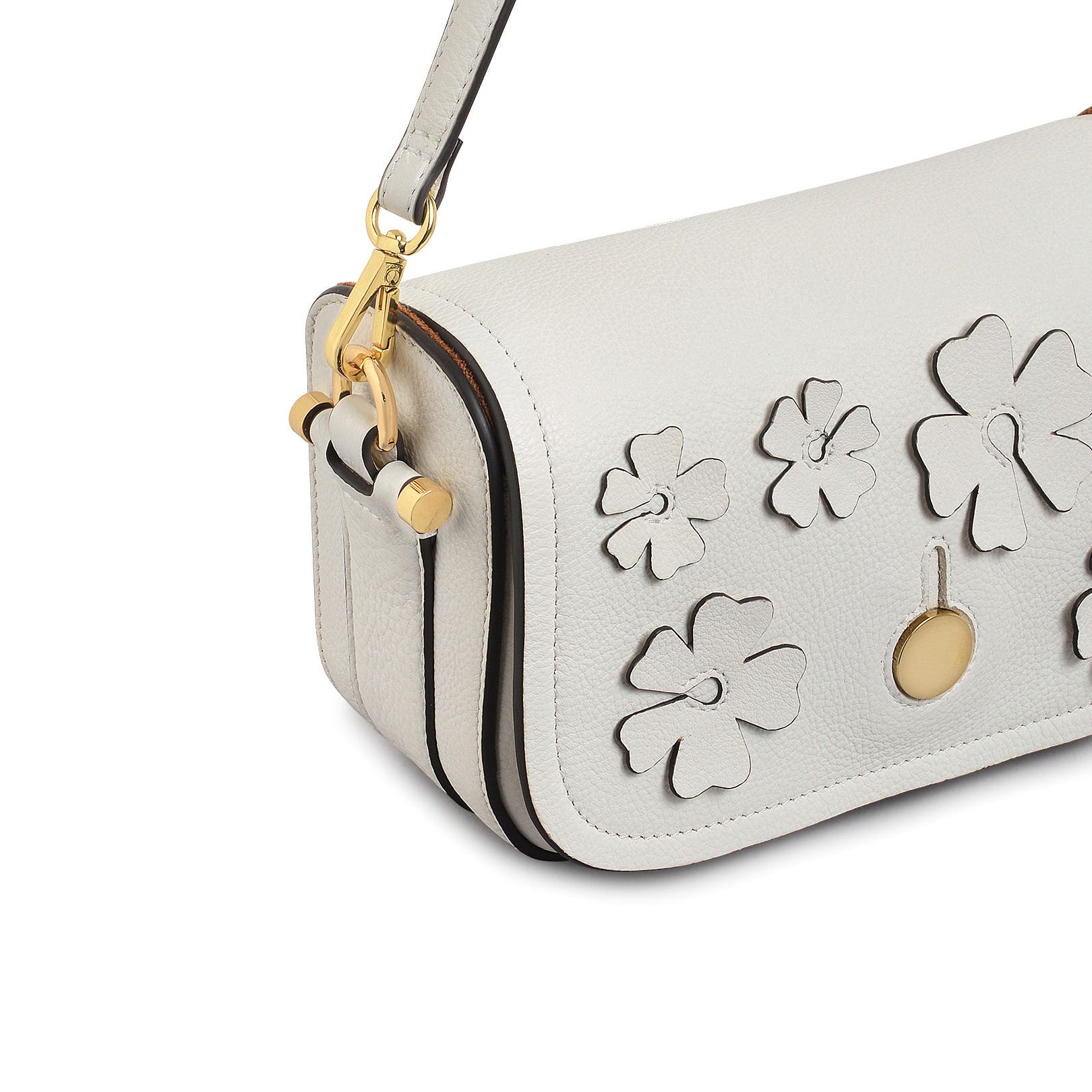 Radley Bathurst Mews - Cutwork Floral Small Flapover Crossbody Bag, Alternate, color, Chalk