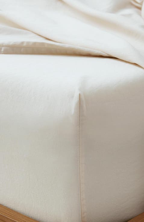 Organic Room Service Sateen Fitted Sheet