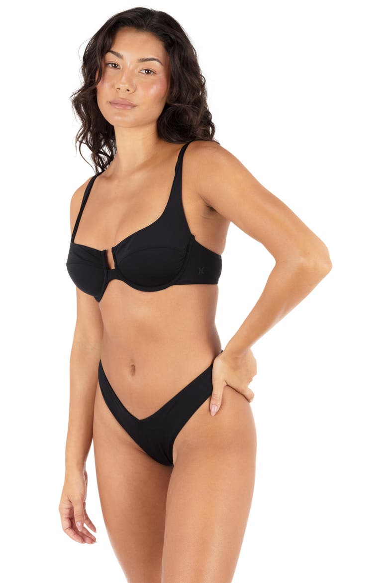 V-Front Skimpy Bikini Bottoms, Alternate, color, BLACK