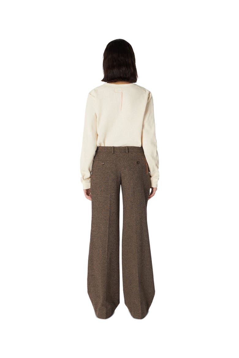 Low Waist Wool Pants, Alternate, color, Ecru