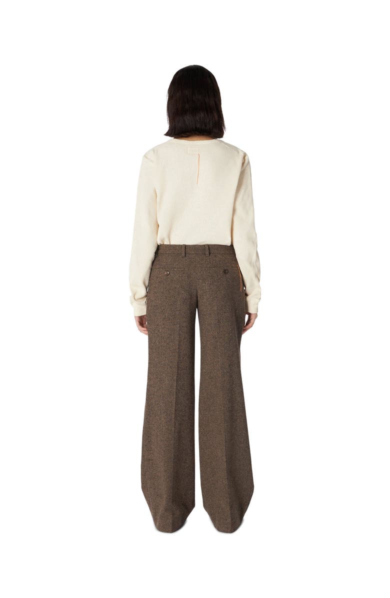 Fortela Low Waist Wool Pants, Alternate, color, Ecru