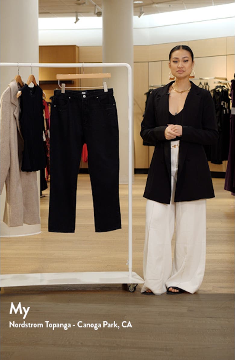 Billy High Waist Crop Straight Leg Jeans, sales video thumbnail