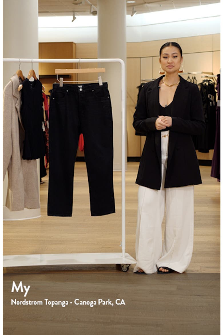 Billy High Waist Crop Straight Leg Jeans video