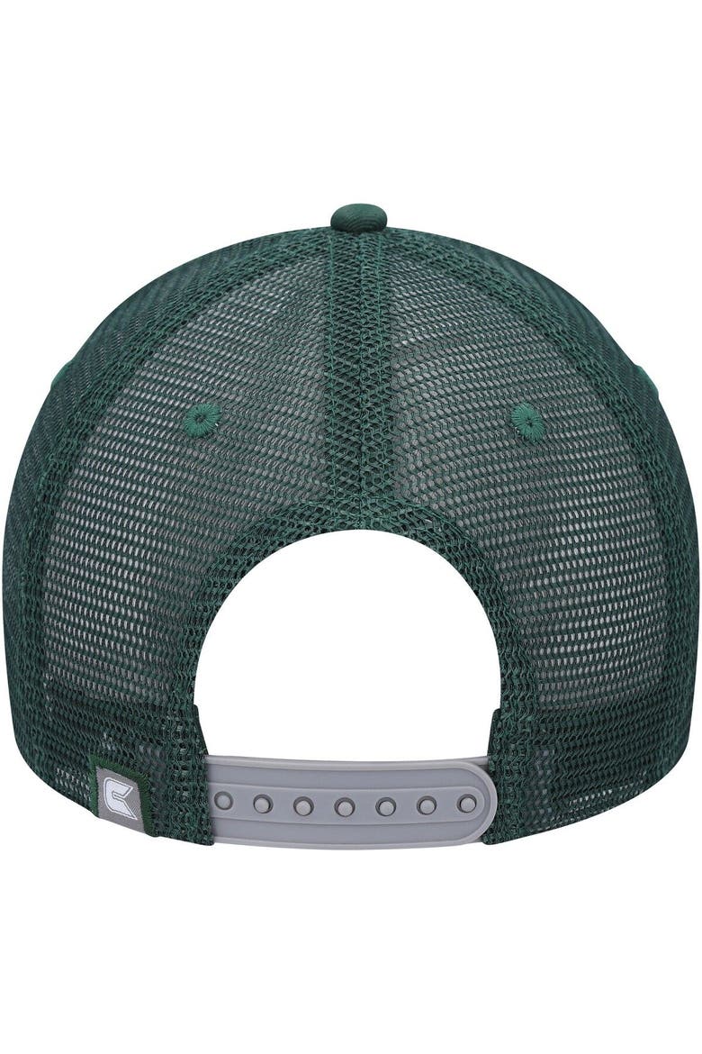 Men's Colosseum  Gray/Green Colorado State Rams Love Fern Trucker Snapback Hat, Alternate, color, Gray