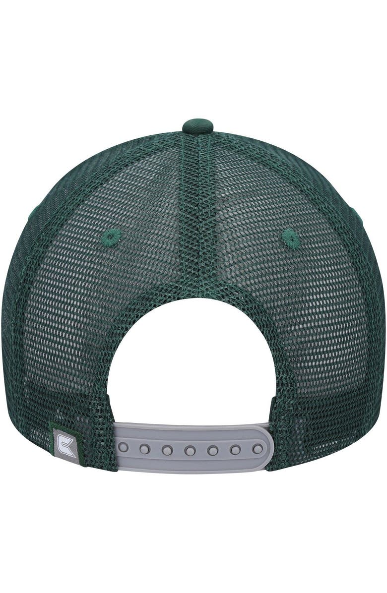 COLOSSEUM Men's Colosseum  Gray/Green Colorado State Rams Love Fern Trucker Snapback Hat, Alternate, color, 