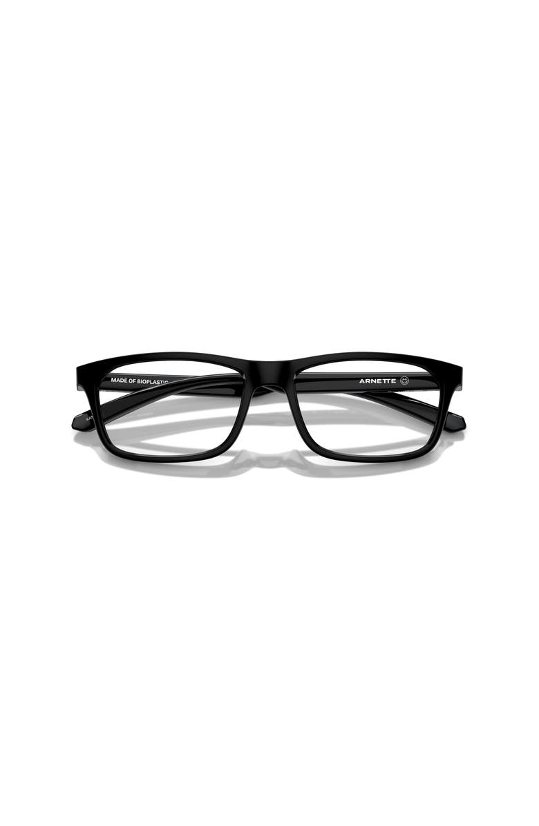 ARNETTE 52mm Rectangle optical glasses, Alternate, color, Black